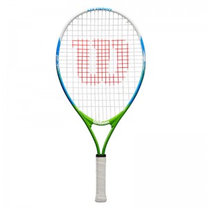 Wilson US Open 23 (WRT20320)ΠΑΙΔΙΚΗ ΡΑΚΕΤΑ ΤΕΝΝΙΣ ΛΕΥΚΗ/ΠΡΑΣΙΝΟ/ΜΠΛΕ ΓΙΑ ΗΛΙΚΙΑ 7-8 ΕΤΩΝ