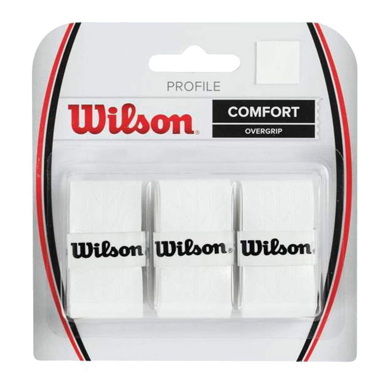 Wilson Wrapper Profile Overgrip Λευκό 3τμχ (WRZ4025WH)