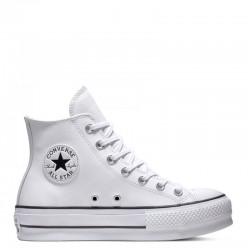 Converse Chuck Taylor All Star Lift Γυναικεία Flatforms Μποτάκια Λευκά 561676C