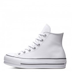 Converse Chuck Taylor All Star Lift Γυναικεία Flatforms Μποτάκια Λευκά 561676C