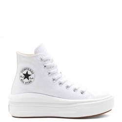 Converse Chuck Taylor All Star Move WMNS (568498C)Flatforms Μποτάκια White / Natural Ivory / Black