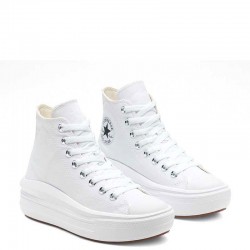 Converse Chuck Taylor All Star Move WMNS (568498C)Flatforms Μποτάκια White / Natural Ivory / Black