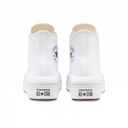 Converse Chuck Taylor All Star Move WMNS (568498C)Flatforms Μποτάκια White / Natural Ivory / Black
