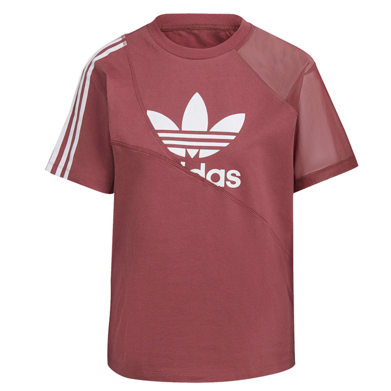 Adidas Adicolor Split (HC7044)ΓΥΝΑΙΚΕΙΟ T-SHIRT ΜΠΟΡΝΤΟ