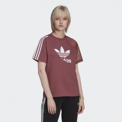 Adidas Adicolor Split (HC7044)ΓΥΝΑΙΚΕΙΟ T-SHIRT ΜΠΟΡΝΤΟ