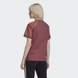 Adidas Adicolor Split (HC7044)ΓΥΝΑΙΚΕΙΟ T-SHIRT ΜΠΟΡΝΤΟ