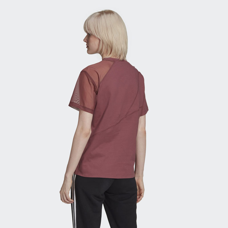 Adidas Adicolor Split (HC7044)ΓΥΝΑΙΚΕΙΟ T-SHIRT ΜΠΟΡΝΤΟ