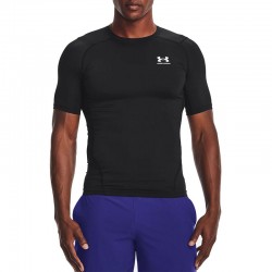 Under Armour HG Armour Compression ΑΝΔΡΙΚΟ ΜΑΥΡΟ T-SHIRT (1361518-001)