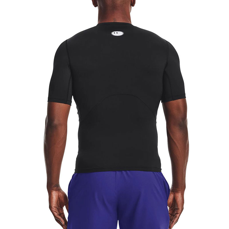 Under Armour HG Armour Compression ΑΝΔΡΙΚΟ ΜΑΥΡΟ T-SHIRT (1361518-001)