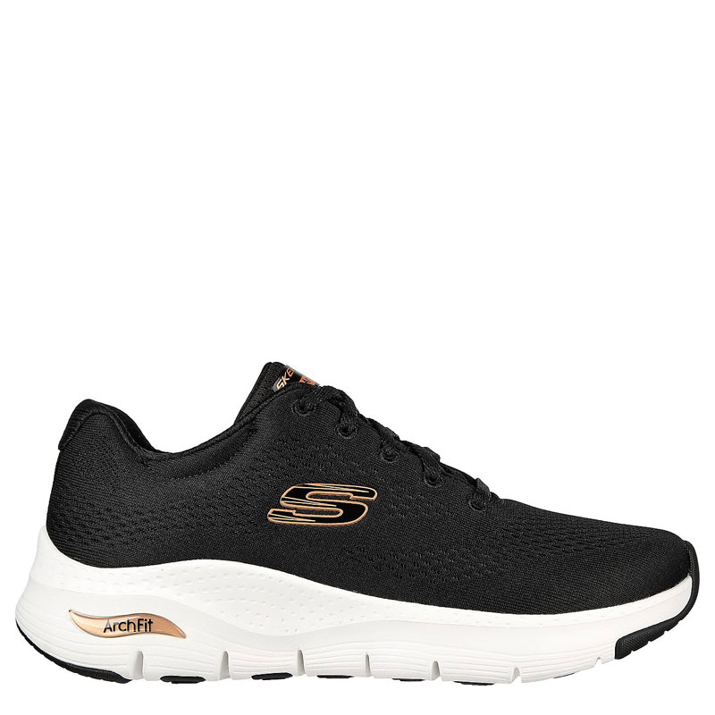 Skechers Arch Fit (149057-BKRG)ΜΑΥΡΑ ΓΥΝΑΙΚΕΙΑ ΠΑΠΟΥΤΣΙΑ