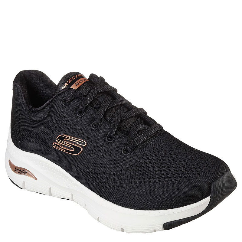 Skechers Arch Fit (149057-BKRG)ΜΑΥΡΑ ΓΥΝΑΙΚΕΙΑ ΠΑΠΟΥΤΣΙΑ