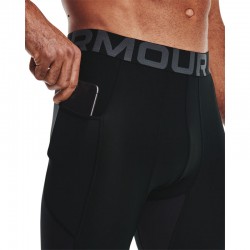 Under Armour HeatGear 3/4 Ανδρικό Κολάν ΜΑΥΡΟ Ισοθερμικό (1361588-001)