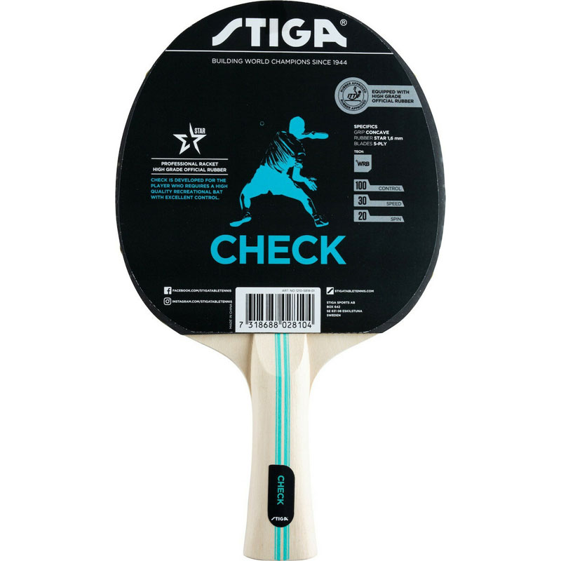 Stiga Bat Hobby Check 1210-5818-01 Ρακέτα Ping Pong