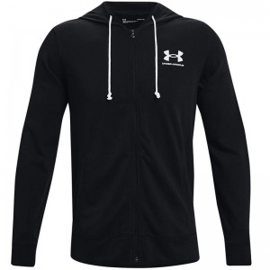 Under Armour ζακέτα UA Rival Terry Full-Zip ΜΑΥΡΗ 1370409-001 Under Armour ζακέτα UA Rival Terry Full-Zip ΜΑΥΡΗ 1370409-001