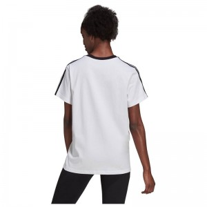 Adidas Essentials 3 Stripes Γυναικείο T-shirt Λευκό (H10201) Adidas Essentials 3 Stripes Γυναικείο T-shirt Λευκό (H10201)