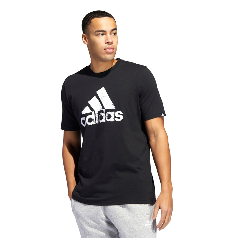 Adidas Brush Graphic Ανδρικό T-shirt Μαύρο (HE4794)