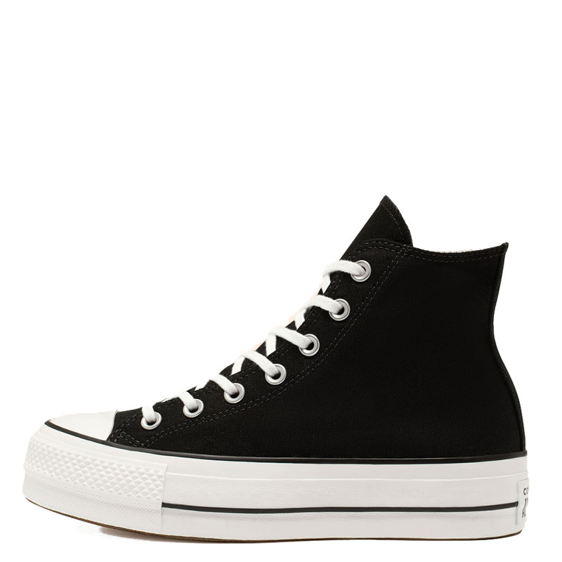 Converse Chuck Taylor All Star Lift High Top Γυναικεία Flatforms Μποτάκια Μαύρα (560845C)