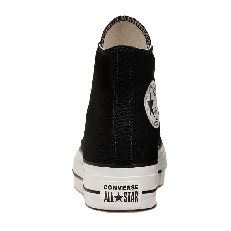 Converse Chuck Taylor All Star Lift High Top Γυναικεία Flatforms Μποτάκια Μαύρα (560845C)