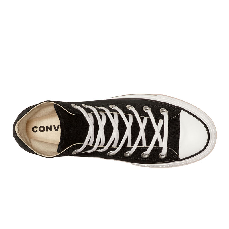 Converse Chuck Taylor All Star Lift High Top Γυναικεία Flatforms Μποτάκια Μαύρα (560845C)