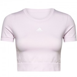 ADIDAS W SML FIT CROP TOP (HD9370)ΓΥΝΑΙΚΕΙΟ T-SHIRT ΡΟΖ