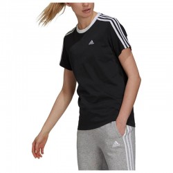 Adidas Essentials 3-Stripes Γυναικείο T-shirt Μαύρο (GS1379)