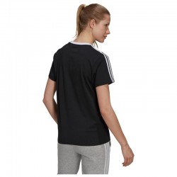 Adidas Essentials 3-Stripes Γυναικείο T-shirt Μαύρο (GS1379)