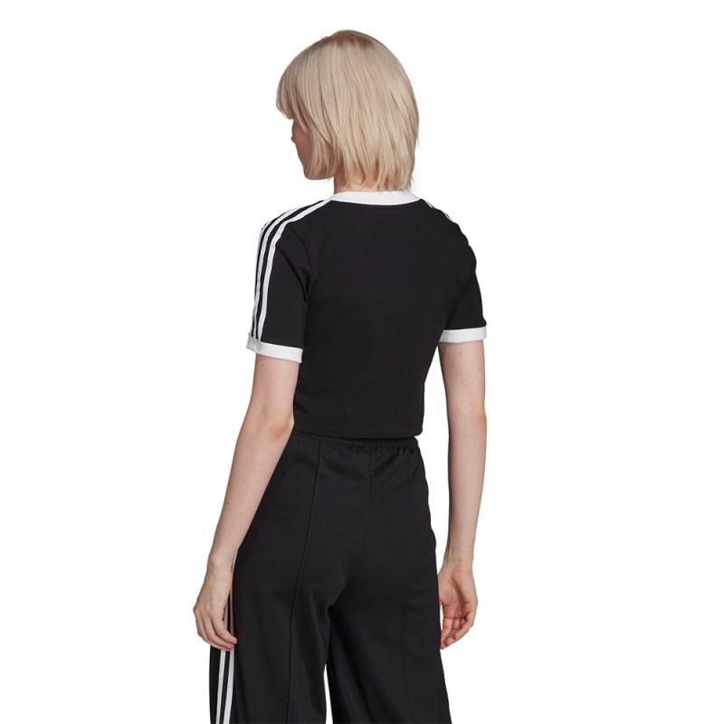 ADIDAS ADICOLOR CLASSICS CROPPED TEE (HC2040)ΜΑΥΡΟ