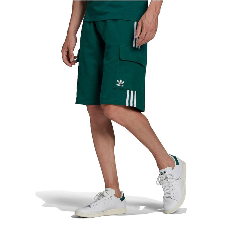 Adidas Adicolor Classics 3 Stripes Ανδρική Βερμούδα Cargo Collegiate Green (HB9541)