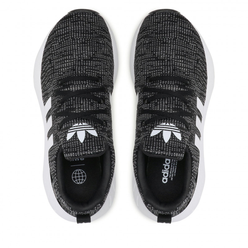 ADIDAS SWIFT RUN 22 J (GW8176)ΜΑΥΡΟ/ΛΕΥΚΟ ΠΑΙΔΙΚΟ ΠΑΠΟΥΤΣΙ