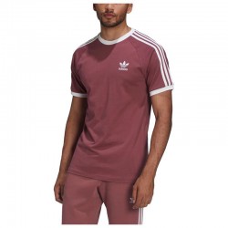 Adidas ORIGINAL  Ανδρική κοντομάνικη μπλούζα 3-Stripes ΜΠΟΡΝΤΟ HE9548