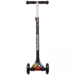 Αθλοπαιδιά Πατίνι 3τροχο  με Φωτιζόμενα Ροδάκια ΕΤΩΝ 3+ ΜΑΥΡΟ/ΠΟΛΥΧΡΩΜΟ (002.61210/15)