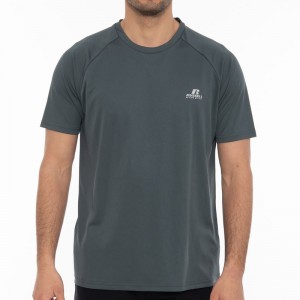 RUSSELL ATHLETIC SS TECHNICAL T-SHIRT ΓΚΡΙ  A2-710-2-094-DARK SLATE RUSSELL ATHLETIC SS TECHNICAL T-SHIRT ΓΚΡΙ  A2-710-2-094-DARK SLATE
