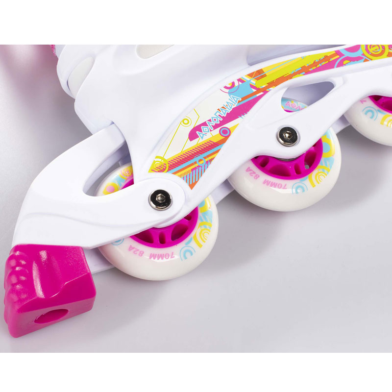 Αθλοπαιδιά Αυξομειούμενα Inline Skates (002.1084/Φούξια)ΛΕΥΚΟ/ΦΟΥΞΙΑ