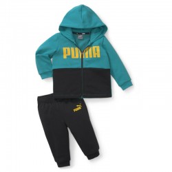 Puma Minicats Crew (670137-27)ΠΑΙΔΙΚΟ ΣΕΤ ΦΟΡΜΑΣ ΜΠΛΕ/ΜΑΥΡΟ