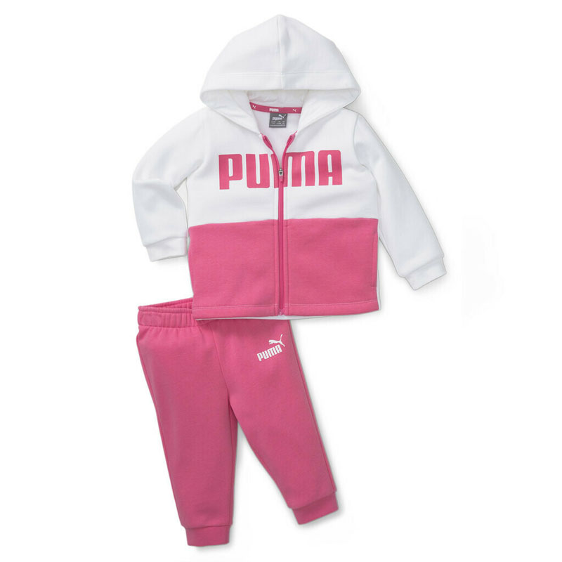 Puma Minicats Crew (670137-82)ΡΟΖ/ΛΕΥΚΟ ΣΕΤ ΦΟΡΜΑΣ ΠΑΙΔΙΚΟ