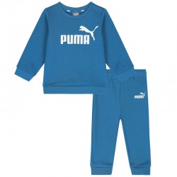 Puma Minicats Crew Jogger Βρεφικό Σετ ΜΠΛΕ (846141-17)