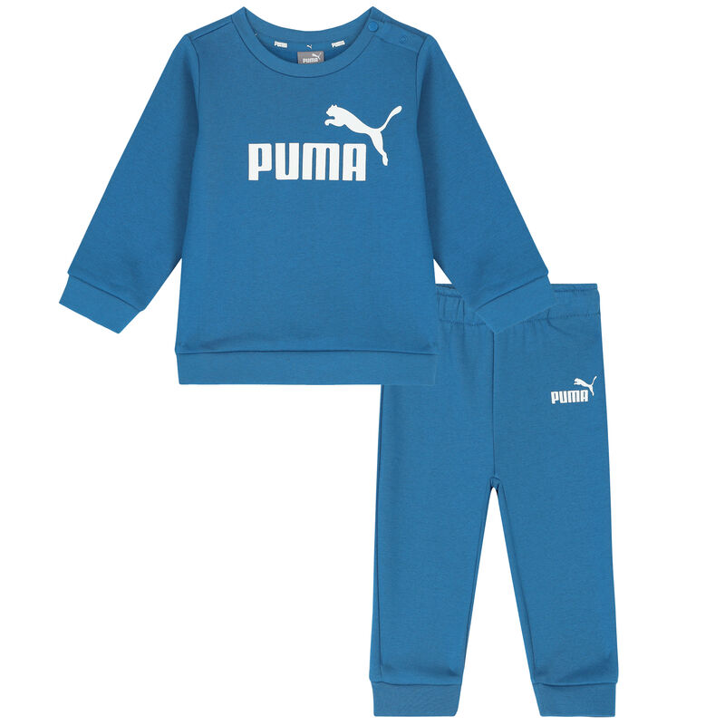 Puma Minicats Crew Jogger Βρεφικό Σετ ΜΠΛΕ (846141-17)