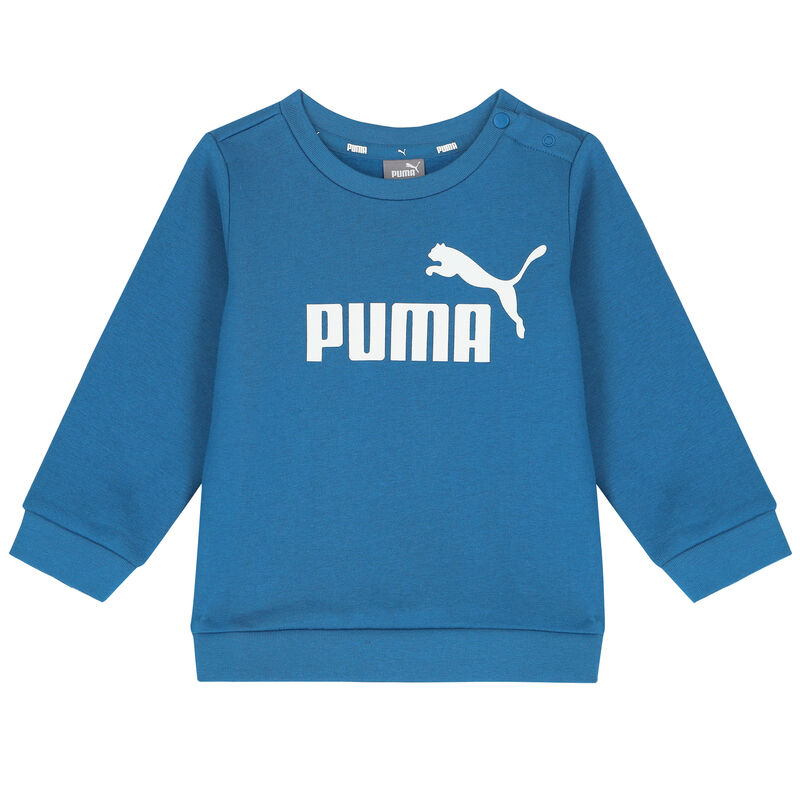 Puma Minicats Crew Jogger Βρεφικό Σετ ΜΠΛΕ (846141-17)