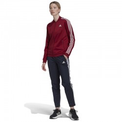 Adidas Essentials 3-Stripes Γυναικείο Σετ Φόρμας Legend Ink/Bordeaux (HM1913)