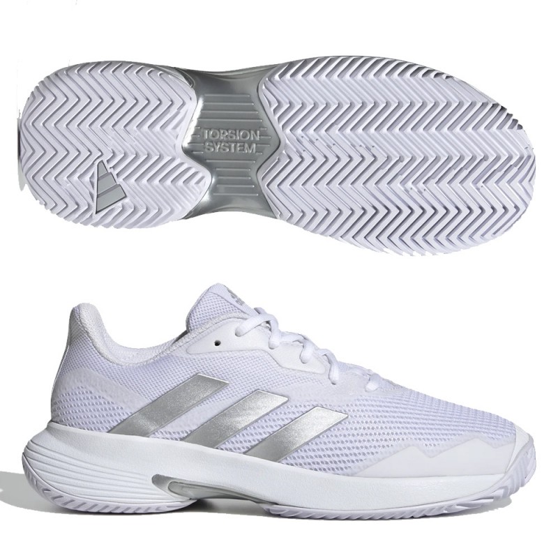 Adidas Courtjam Control Γυναικεία  Παπούτσια Λευκά ΤΕΝΝΙΣ (GY1334)