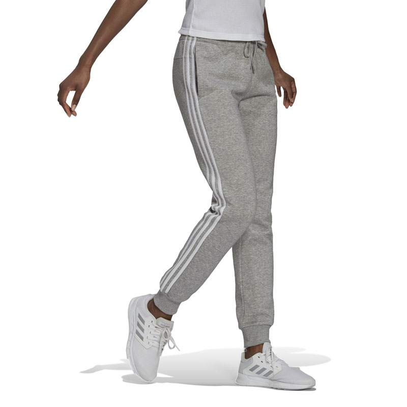Adidas Essentials 3 Stripes Παντελόνι Γυναικείας Φόρμας ΓΚΡΙ (GV6020)