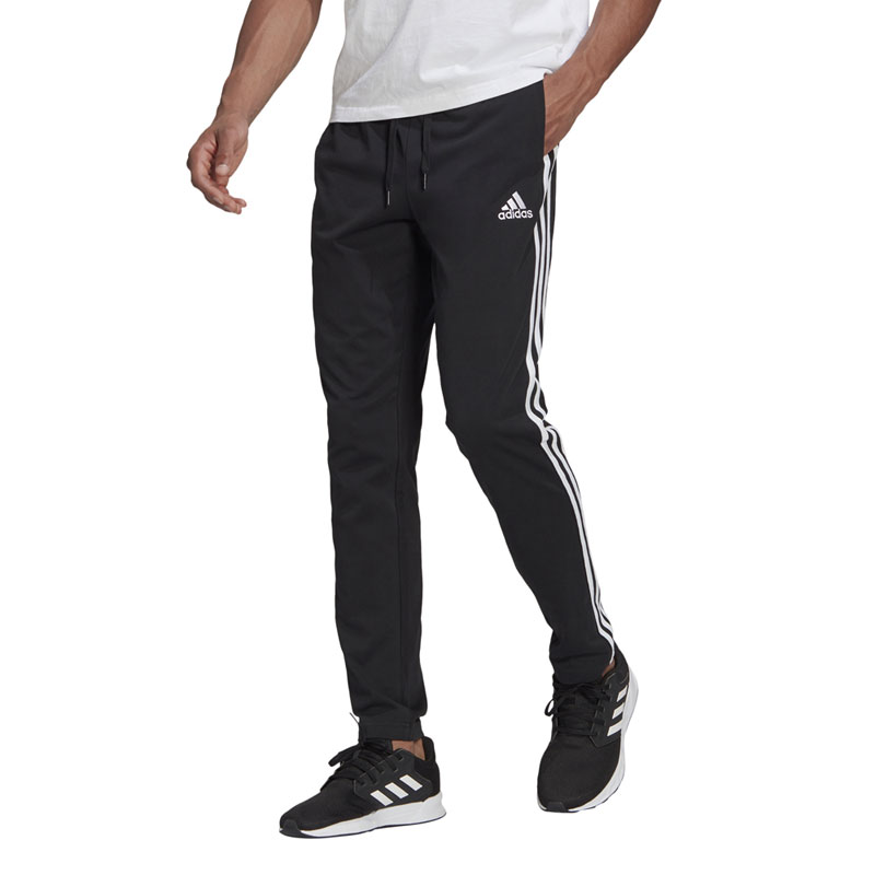 Adidas Essentials 3 Stripes (GK8995)Ανδρικο Παντελόνι Φόρμας με Λάστιχο Μαύρο