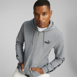 PUMA Essentials+ Tape Full-Zip Hoodie Men (670270-03)ΓΚΡΙ ΑΝΔΡΙΚΗ ΖΑΚΕΤΑ