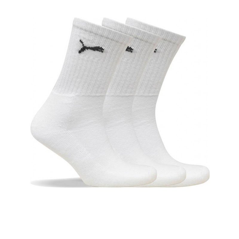 Puma Αθλητικές Κάλτσες Λευκές 3 Ζεύγη (7312-300)