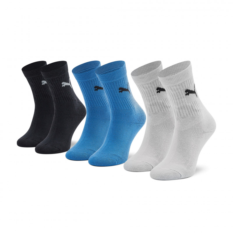 Puma Παιδικές Κάλτσες Μακριές για Αγόρι 3 Pack Μπλε (907958-04)