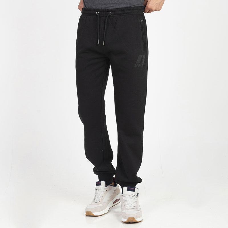 RUSSELL ATHLETIC CUFFED LEG  PANT (A2-707-2-099)ΜΑΥΡΟ ΠΑΝΤΕΛΟΝΙ ΦΟΡΜΑΣ ΜΕ ΛΑΣΤΙΧΟ KAI ΦΕΡΜΟΥΑΡ