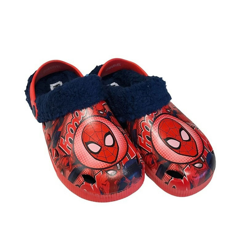 DISNEY Clog with digital print and warm lining (R1310273S-0174-0047)  Spider-Man ΚΟΚΚΙΝΟ ΠΑΝΤΟΦΛΑΚΙ ΜΕ ΓΟΥΝΑ