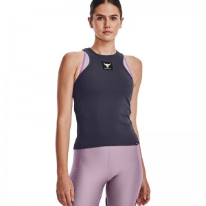 UNDER ARMOUR PROJECT ROCK RIB TANK (1373587-558)ΜΠΛΕ ΓΥΝΑΙΚΕΙΟ ΑΜΑΝΙΚΟ T-SHIRT UNDER ARMOUR PROJECT ROCK RIB TANK (1373587-558)ΜΠΛΕ ΓΥΝΑΙΚΕΙΟ ΑΜΑΝΙΚΟ T-SHIRT