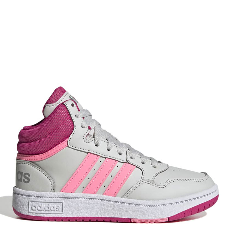 ADIDAS HOOPS MID 3.0 K (GZ1929)ΓΚΡΙ/ΡΟΖ ΠΑΙΔΙΚΟ ΥΠΟΔΗΜΑ