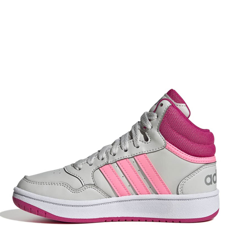 ADIDAS HOOPS MID 3.0 K (GZ1929)ΓΚΡΙ/ΡΟΖ ΠΑΙΔΙΚΟ ΥΠΟΔΗΜΑ